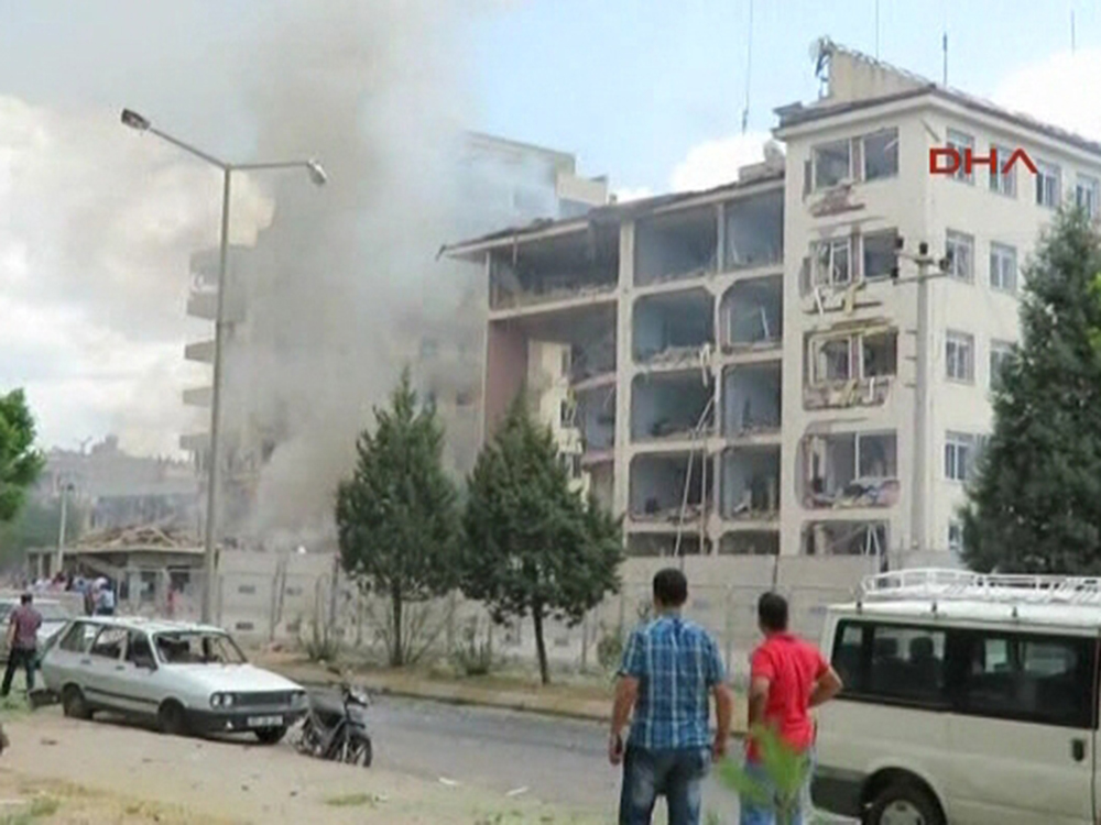Ataque a bomba na cidade de Mardin, distrito de Midyat na Turquia