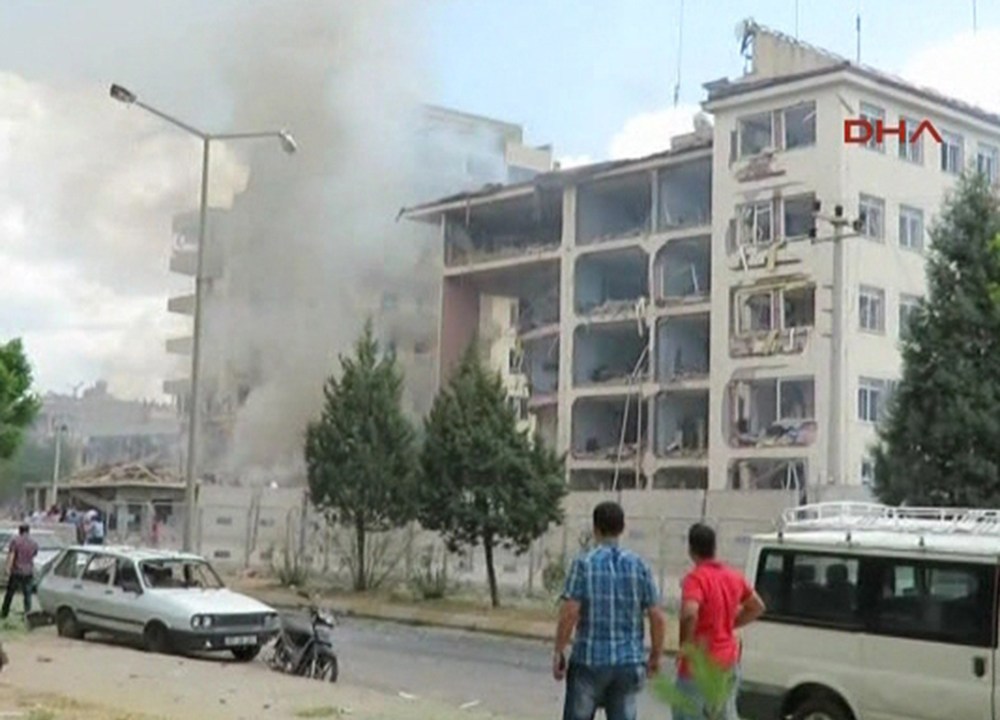Ataque a bomba na cidade de Mardin, distrito de Midyat na Turquia