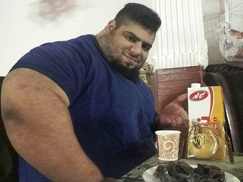 O Hulk iraniano Sajad Gharibi