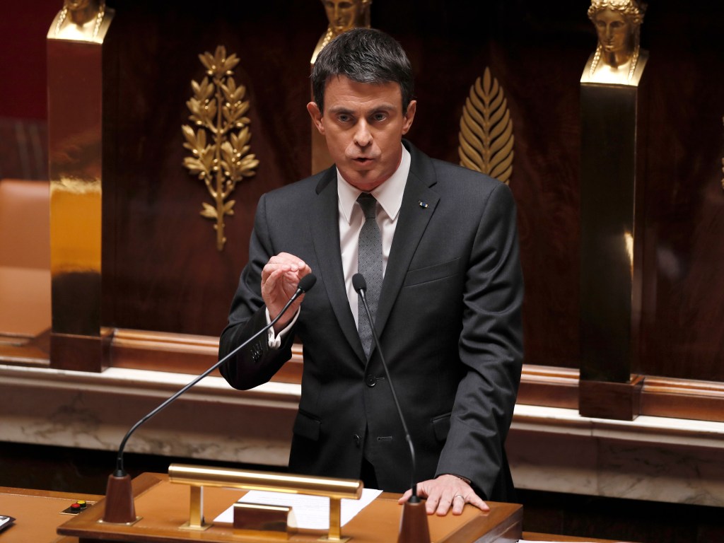 O primeiro-ministro francês, Manuel Valls