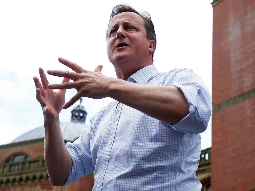 O primeiro-ministro britânico, David Cameron, discursa na Universidade de Birmingham - 22/06/2016