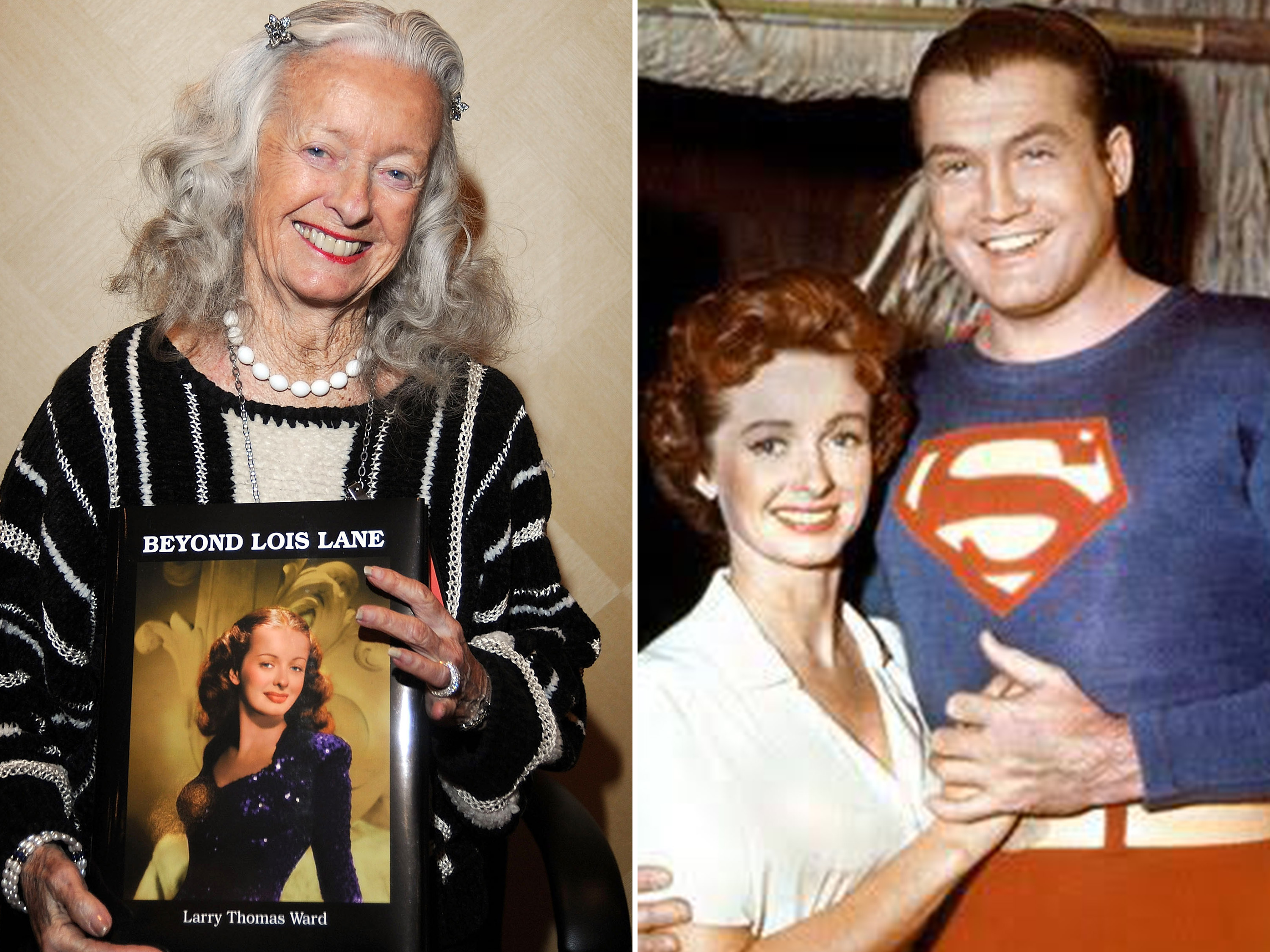 A atriz Noel Neill, a primeira Lois Lane de Superman