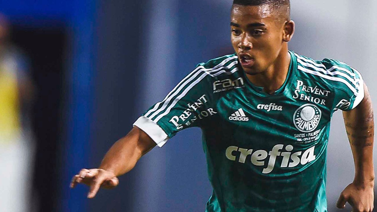 O atacante Gabriel Jesus do Palmeiras