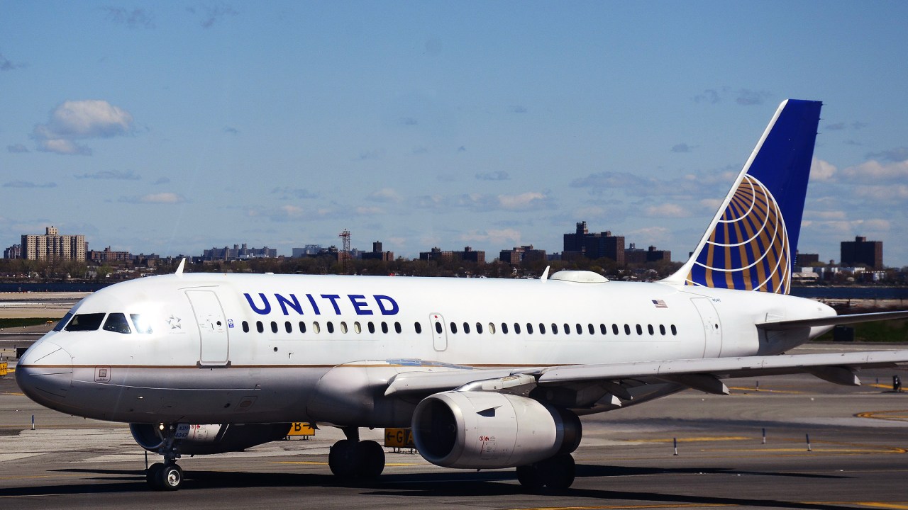 Avião da United Airlines