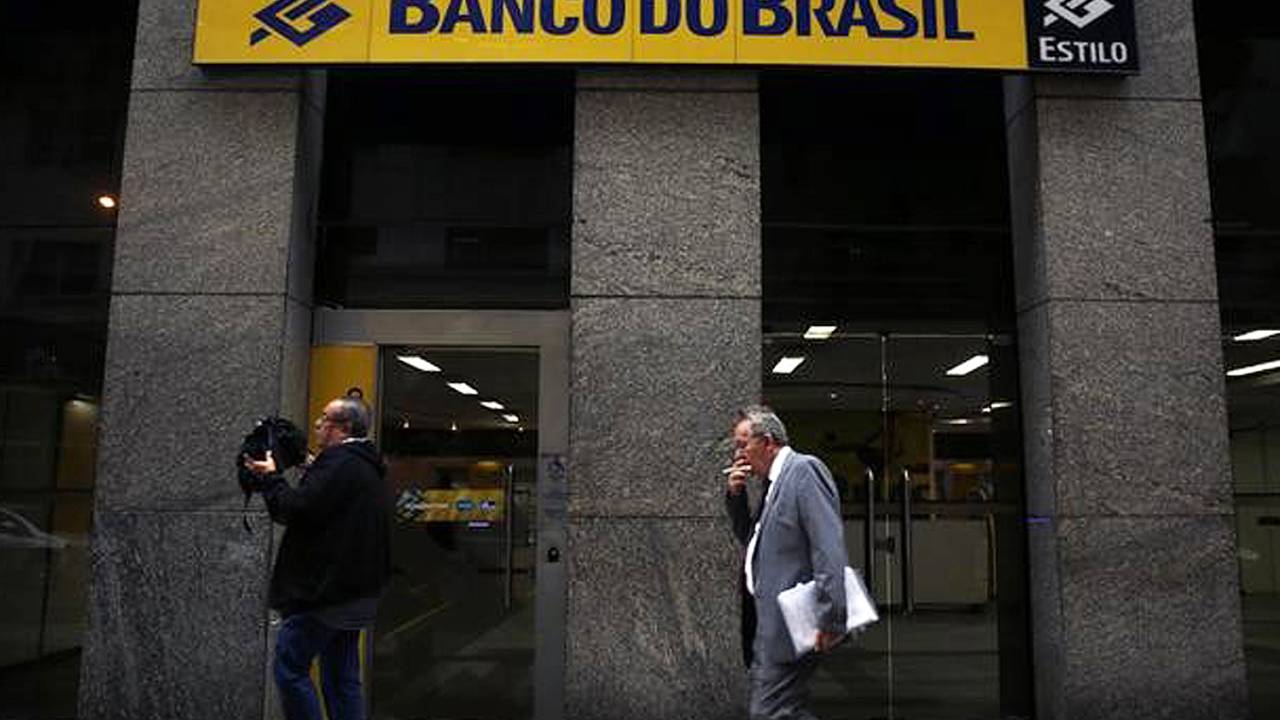 Agência do Banco do Brasil no centro do Rio de Janeiro.