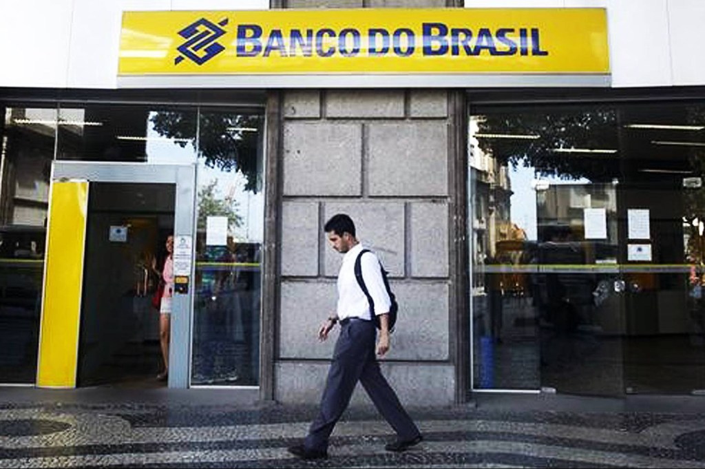 Agência do Banco do Brasil no centro do Rio de Janeiro.