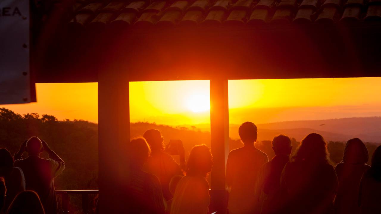 O mirante na Casa Dom Inácio em Abadiânia, onde atua o médium João de Deus, em Goiás