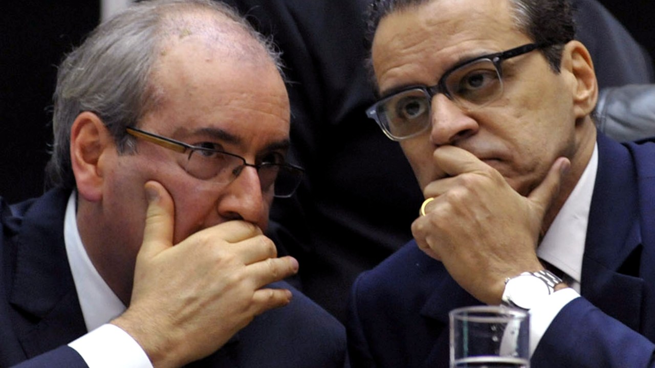 Os deputados Eduardo Cunha (PMDB-RJ) e Henrique Eduardo Alves (PMDB-RN)