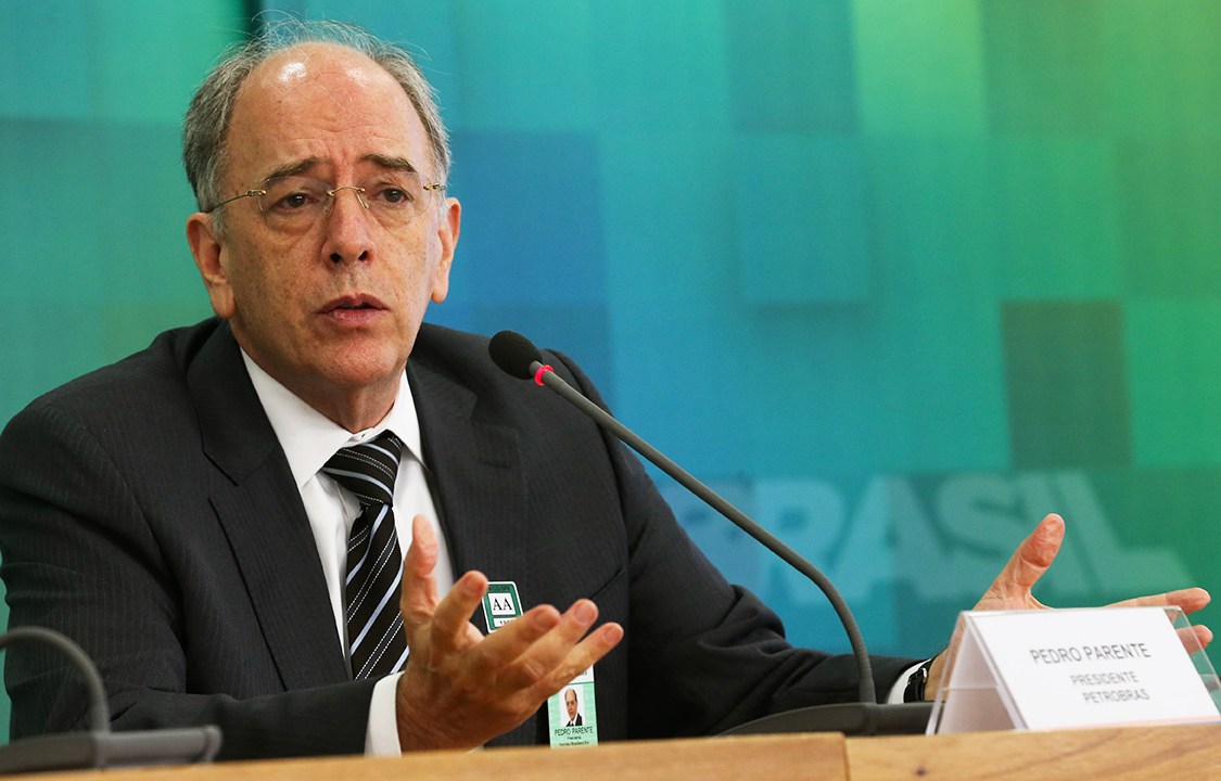 O presidente da Petrobras, Pedro Parente, durante coletiva de imprensa no Palácio do Planalto, em Brasília (DF), após encontro com o presidente da República em exercício, Michel Temer - 27/07/2016