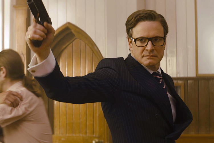Colin Firth em 'Kingsman: Serviço Secreto' (2014)