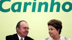 Sarney e Dilma: montados sobre uma crise sem fim