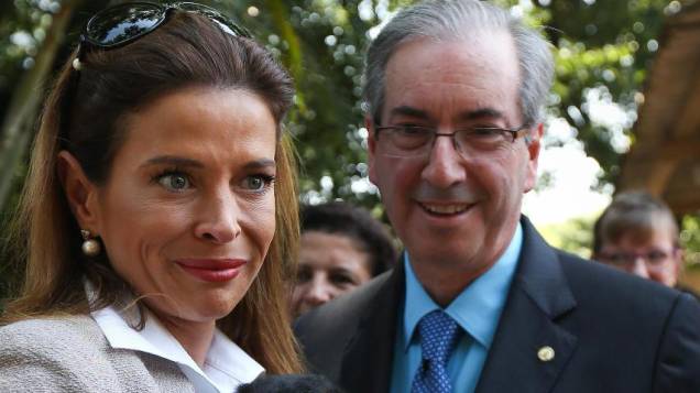 Eduardo Cunha e a esposa Cláudia Cruz