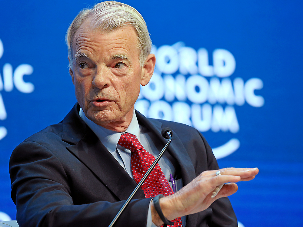 O economista Michael Spence, durante o Encontro Anual do Fórum Economico Mundial de 2015 em Davos, na Suíça