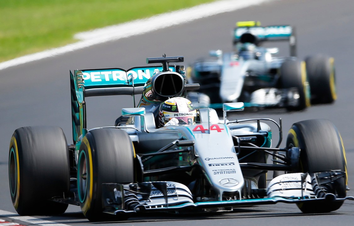 O piloto britânico Lewis Hamilton, durante o GP da Hungria de Fórmula 1 - 24/07/2016