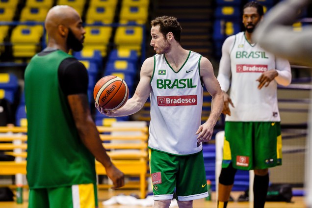 Marcelo Huertas, armador e ala-armador da seleção brasileira e do Los Angeles Lakers