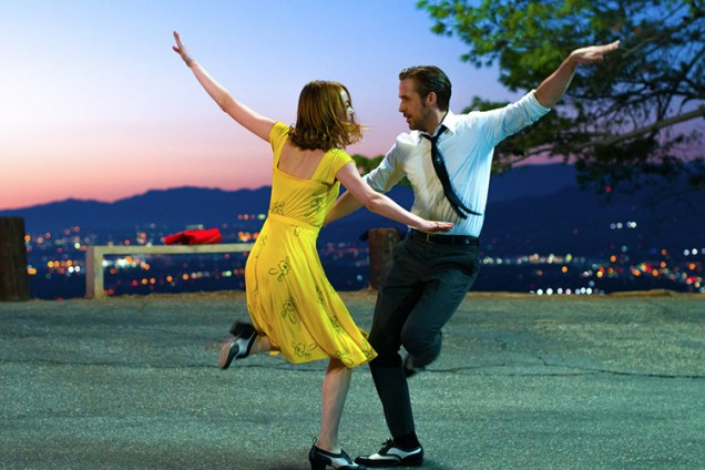 Emma Stone e Ryan Gosling em 'La La Land'