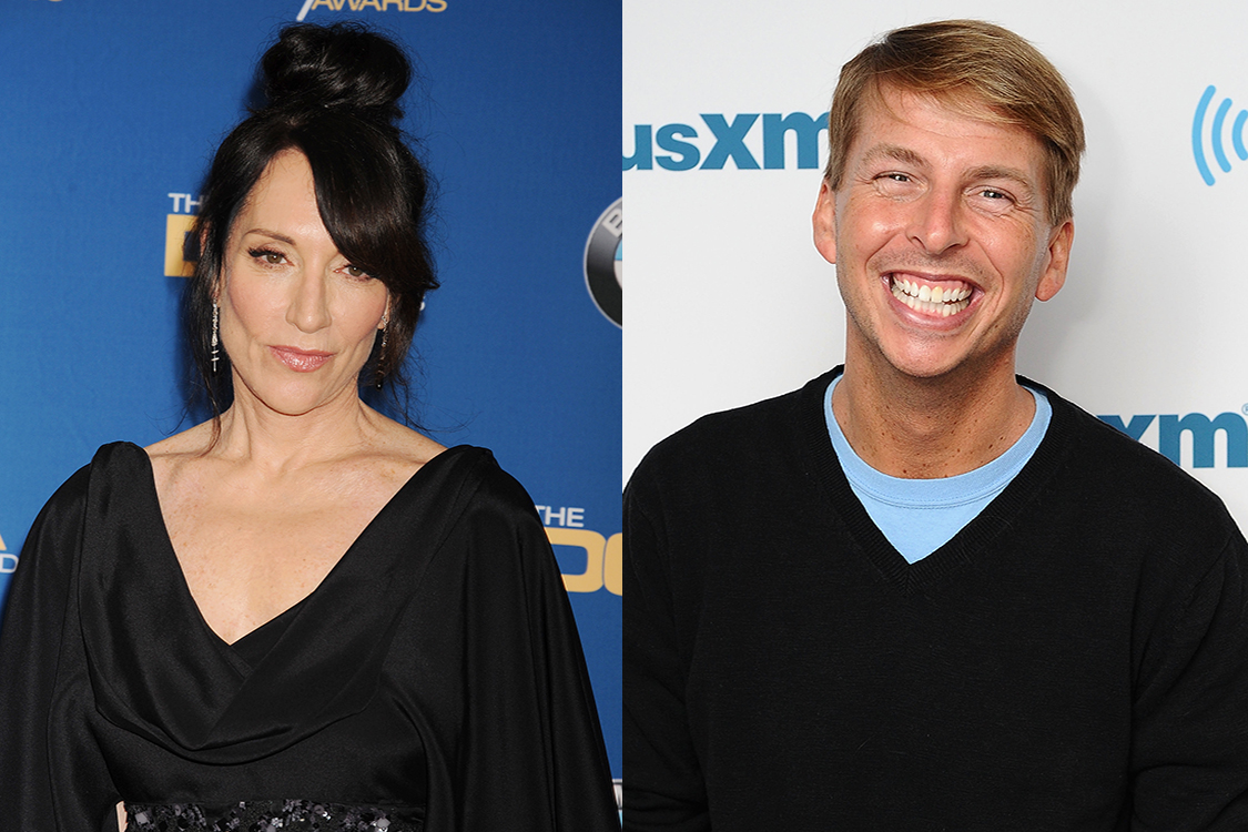 Os atores americanos Katey Sagal e Jack McBrayer