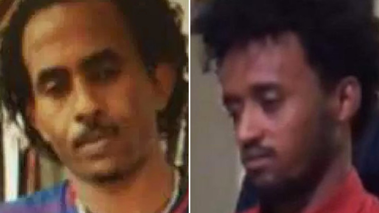 Imagem do homem que acredita-se ser Mered Medhanie (à esquerda) e homem que foi extraditado para a Itália (à direita)