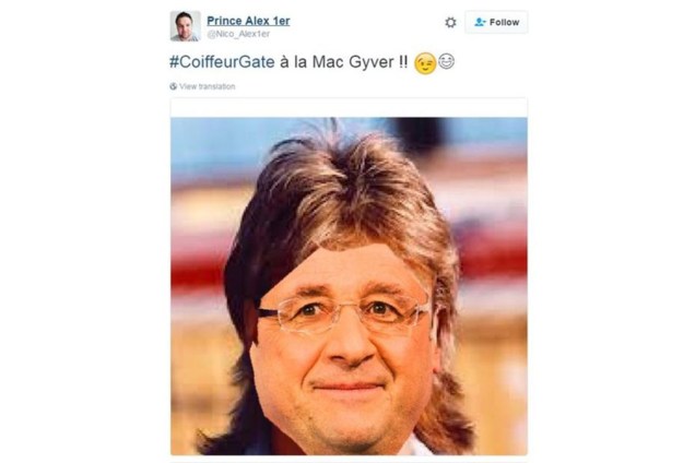 Salário do cabeleireiro do presidente francês François Hollande rende piadas na internet