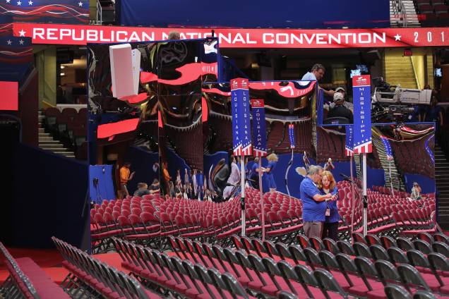 Quicken Loans Arena em Cleveland recebe a Convenção do Partido Republicano entre os dias 18 e 21 de julho