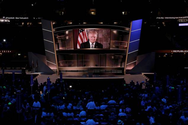 Donald Trump fala ao vivo, após ser nomeado candidato à presidência dos Estados Unidos pelo partido Republicano