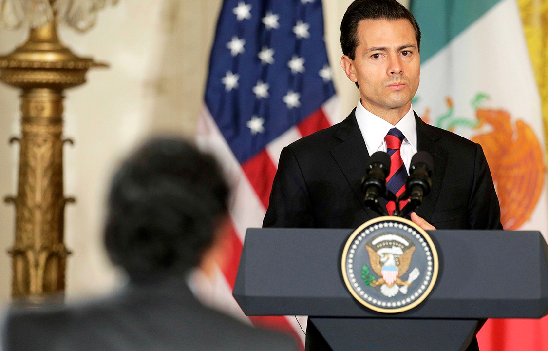 O presidente mexicano, Pena Nieto, durante conferência na Casa Branca, em Washington (EUA) - 22/07/2016