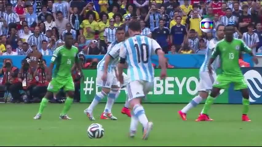 Terceira vitória argentina: 3 a 2 sobre a Nigéria