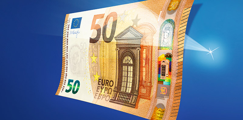 A nova nota de 50 euros entra em circulação no começo de 2017