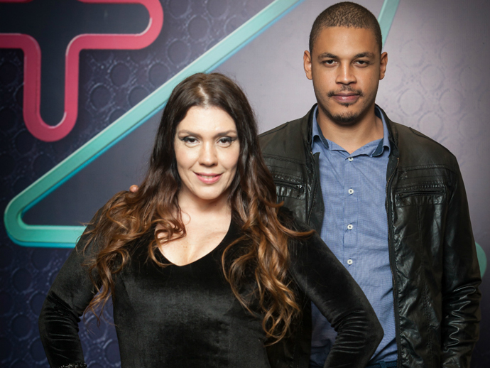 Simony e seu marido, Patrick, no 'Power Couple'