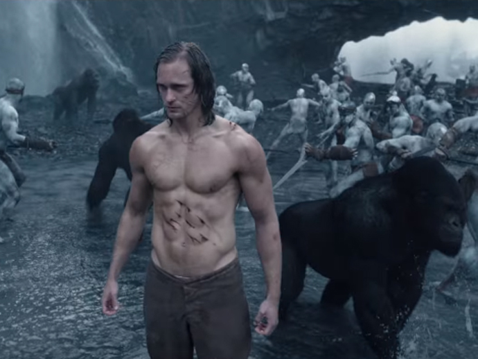 Alexander Skarsgård como Tarzan em 'A Lenda de Tarzan'