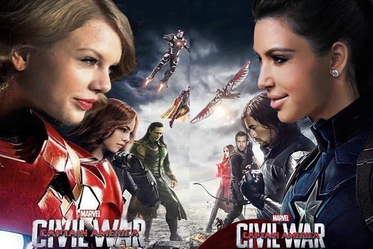 Briga entre Taylor Swift e Kim Kardashian vira meme na internet