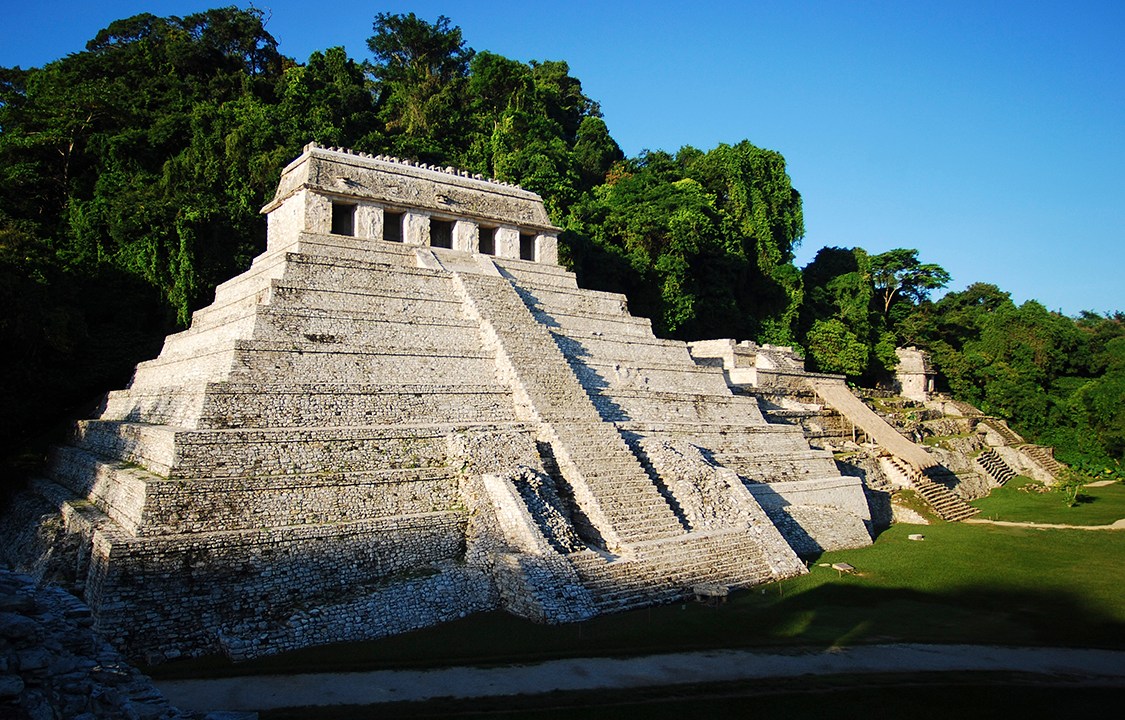 Templo das Inscrições, localizdo no sítio arqueológico de Palenque, México