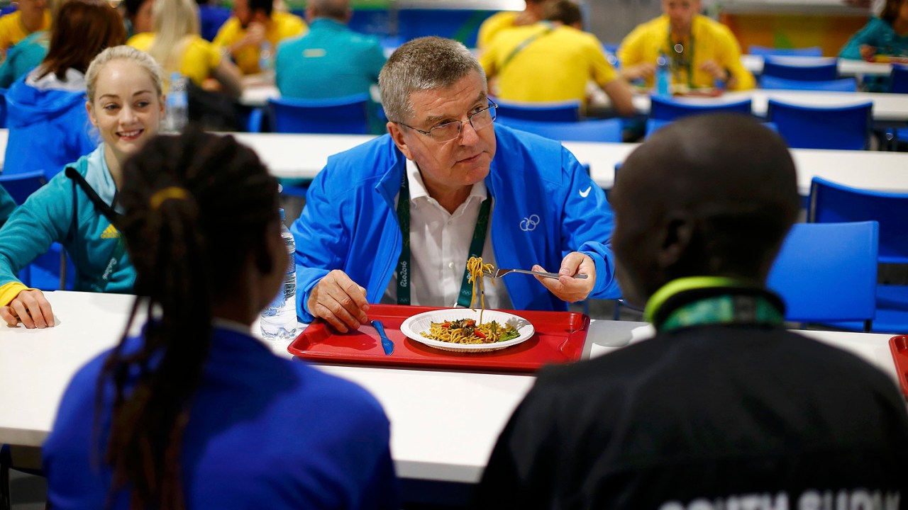 O presidente do Comitê Olímpico Internacional (COI), o alemão Thomas Bach