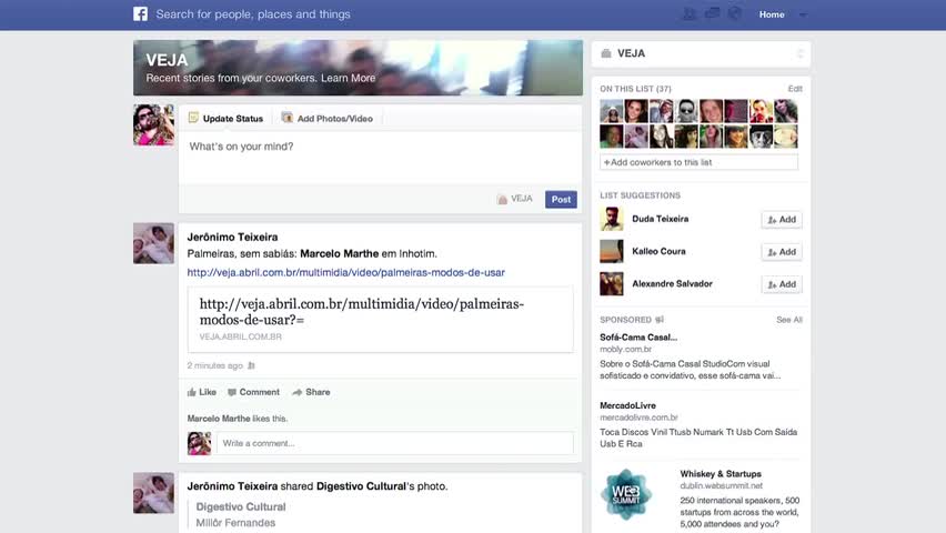 A nova cara do Facebook