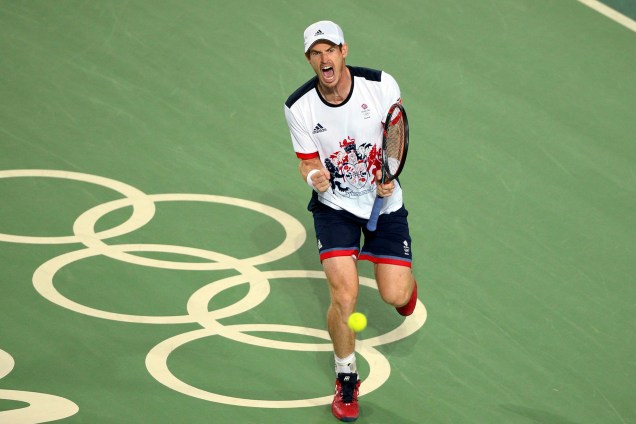 O tenista britânico Andy Murray vence o argentino Juan Martín Del Potro e conquista a medalha de ouro no torneio de simples de tênis, nos Jogos Olímpicos Rio-2016 - 14/08/2016