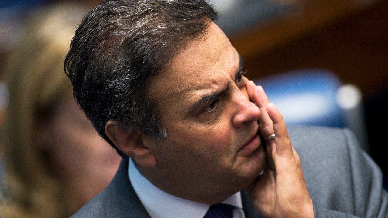 O senador e presidente do PSDB Aécio Neves