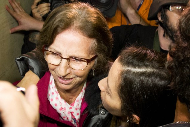 Aparecida Schunk, sogra de Bernie Ecclestone, comparece ao DHPP, no centro de São Paulo (SP)