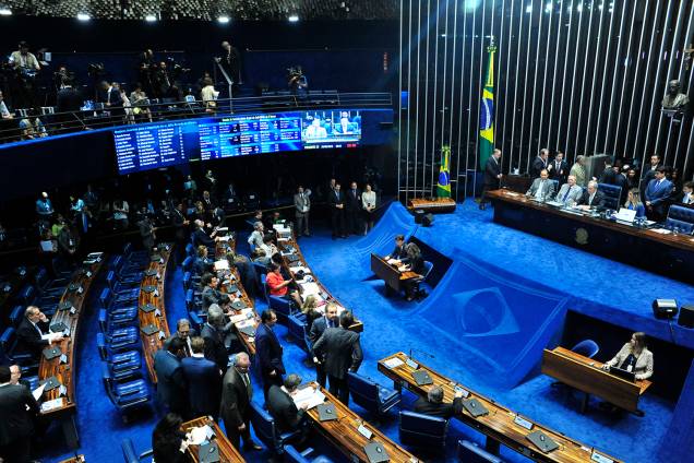 Sessão do julgamento final do impeachment da presidente afastada Dilma Rousseff, no plenário do Senado Federal- 25/08/2016
