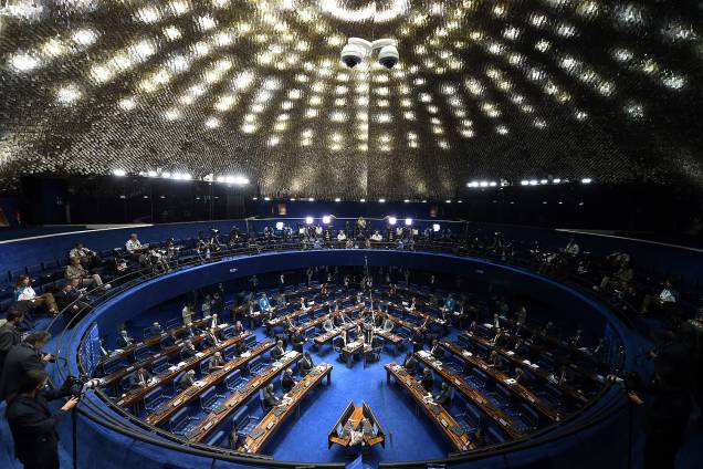 Sessão para votação do julgamento final do processo de impeachment da presidente afastada Dilma Rousseff, no plenário do Senado - 25/08/2016