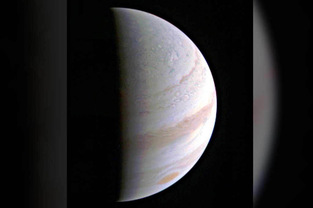 Imagem de Júpiter obtida pela sonda Juno da Nasa