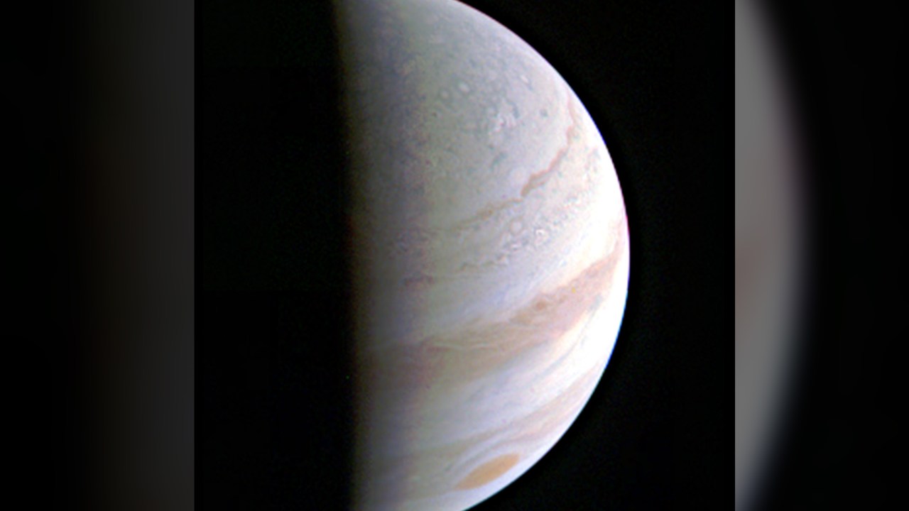Imagem de Júpiter obtida pela sonda Juno da Nasa