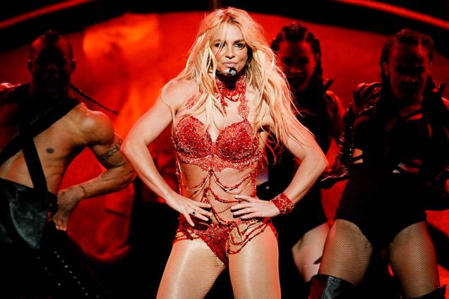 A cantora americana Britney Spears, durante sua apresentação no Billboard Music Awards, realizado em Las Vegas (EUA) - 22/05/2016
