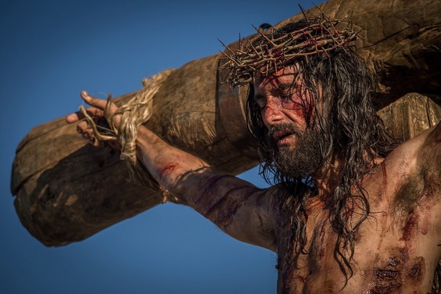O ator Rodrigo Santoro interpreta Jesus no filme 'Ben-Hur'