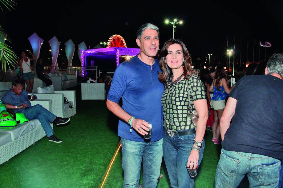 William Bonner e Fátima Bernardes no Rock in Rio 2013