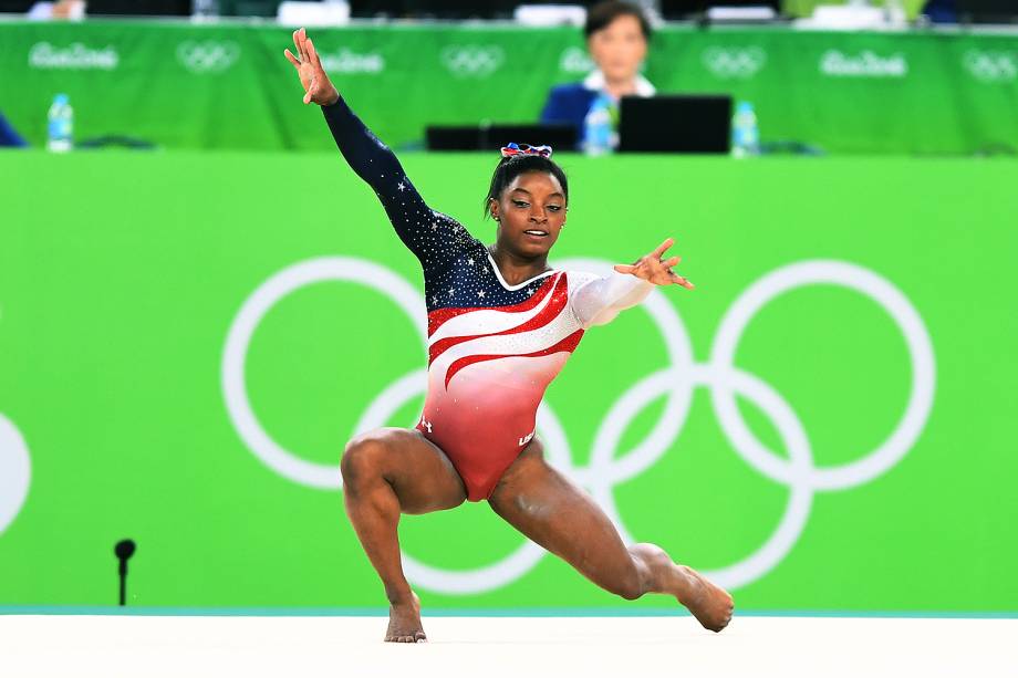 A Ginasta Simone Biles Na Rio 2016 Veja