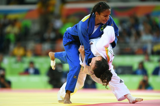 A judoca brasileira Érika Miranda, vence por ippon a romena Andrea Chitu, e entra na disputa pela medalha de bronze - 07/08/2016