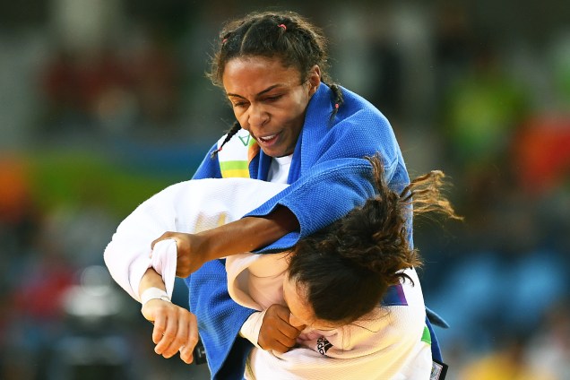 A judoca brasileira Érika Miranda, vence por ippon a romena Andrea Chitu, e entra na disputa pela medalha de bronze - 07/08/2016