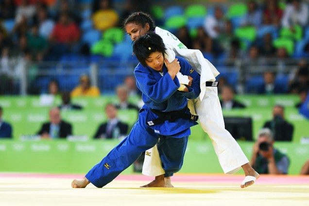Érika Miranda perde para a japonesa Misato Nakamura, na disputa pela medalha de bronze do judô feminino, categoria 52kg, na Arena Carioca 2, Rio de Janeiro (RJ) - 07/08/2016