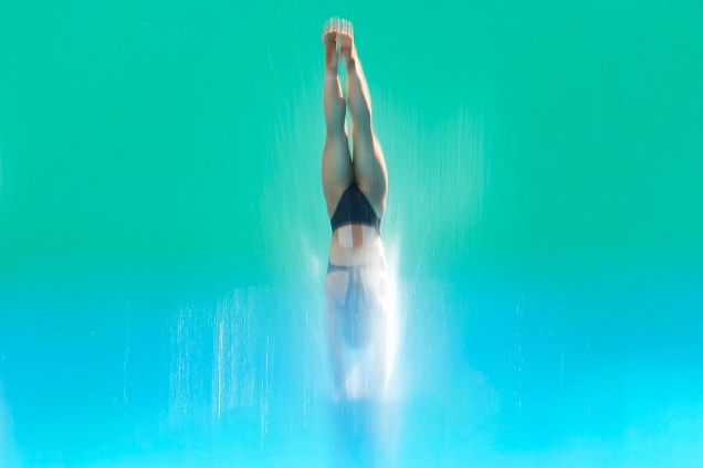 Atleta treina saltos ornamentais, no Parque Olímpico do Rio de Janeiro (RJ), às vésperas do início dos Jogos Olímpicos Rio-2016 - 05/08/2016