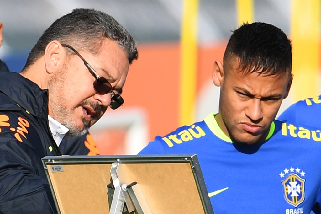 O treinador da Seleção Olímpica, Rogério Micale e o atacante Neymar - 19/07/2016